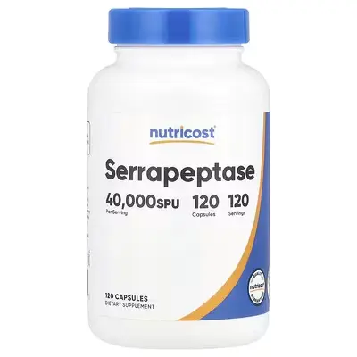 Nutricost Serrapeptase 120,000 SPU 60 Mg Capsules